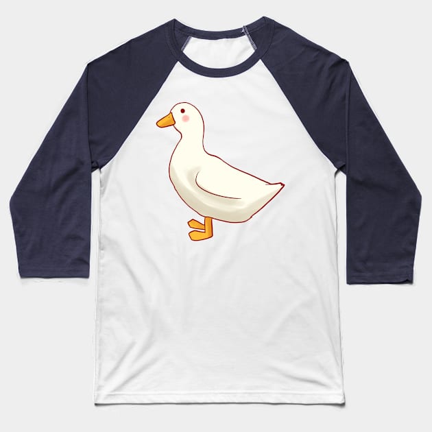 Duck drawing Baseball T-Shirt by Mayarart